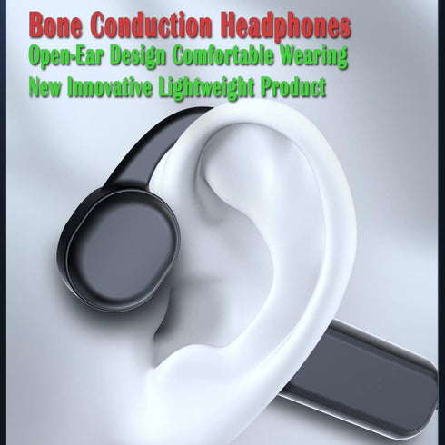 Headset MP3 IHAO True Bone Conduction Headphones Open Ear Able to be a Player with Micro Disk Stereo Bluetooth Earphone