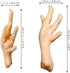 2 5.82X1.88X1.18 Inch Kisangel Realistic Chicken Feet Model Pcs Faux Food Display Props for Photography Kitchen Decor