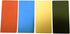 Anodized Aluminium Laser Engraved Mount Metal Plate Etching Sheets 100X50mm Round Corner with Adhesive