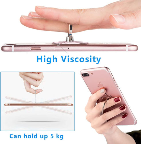 Phone Ring Stand Holder, 360 Degree Rotation Lovely Flower Phone Ring Holder, Finger Grip Compatible with Various