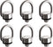 6Pack Camera D Ring Screw 1/4"-20 Camera Carabiner Clip Mount Hinged Holder