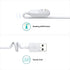 TUSITA 10-ft. Indoor Magnetic Charging Cable Compatible with Arlo Ultra 1 2, Pro 3 4 5 2K - 3M, White