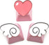 Personalized Cute Pink Keycaps,Love Heart and Wings Keycaps,Compatible with Cherry MX Switches Mechanical Keyboard (3 Keys OEM R4 Profile)