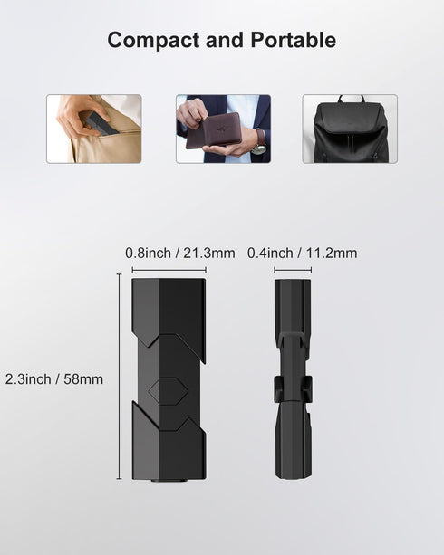 RAOYI 64GB 2 1 3.0 17/16/15 USB C Flash Drive in Type C + USB Flash Drive Dual OTG Retractable Type-C Thumb Drive