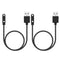 2PCS USB Charging Cable for XPLORA XGO2, Replacement Charger Dock Cradle Adapter, 60cm Length Black