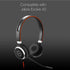 Global Teck Cushions for Jabra Evolve 20, 30, 40, 65 Headsets, Leather Replacement Kit #GTW 6600-02