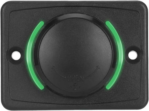 Car USB Socket 3.1A DC12V/24V, Black Waterproof Dual USB Port Power Outlet with LED Car Accessory (Green)