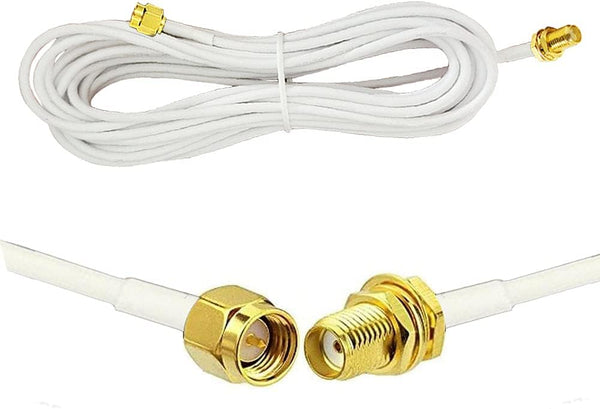 CORONIR 10ft SMA Extension Cable - SMA Male to Female for WiFi Antenna, Wireless LAN Router, Cellular Antenna, IP