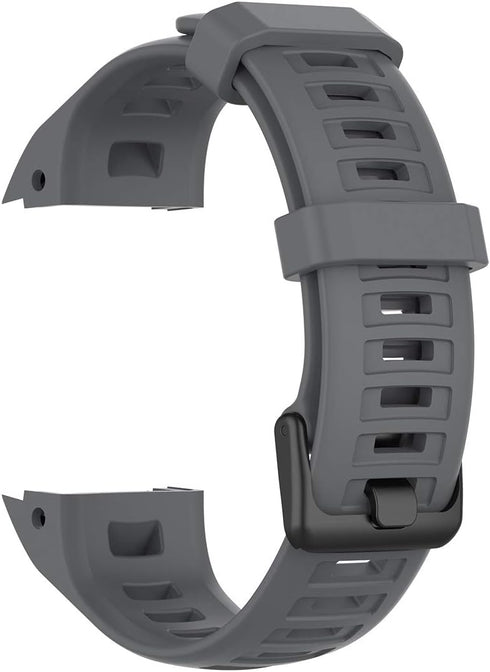 Replacement Silicone Wrist Band for Garmin Instinct 2/Instinct Tactical/Esports/Solar, Water Resistant Strap (Gray)