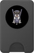 Miniature Schnauzer Puppy Lover PS Funny Miniature Schnauzer Puppy In A Baby Carrier. Dog Lover PopSockets PopWallet