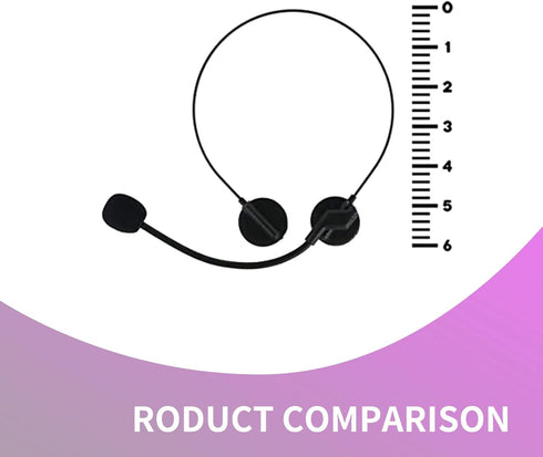 Microphone Headset Prop Costume Headphones Fake black Rockstar Costume Accessories Headset Singer
