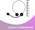 Microphone Headset Prop Costume Headphones Fake black Rockstar Costume Accessories Headset Singer