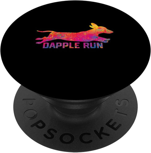 Funny Dachshund Dapple Run PopSockets Swappable PopGrip