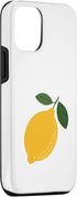 Hand Drawn Digital Art Summer 12/12 Cute Lemon Fruit Citrus Case for iPhone Pro