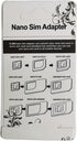 Granvela 4-in-1 1 Pack,White SIM Card Adapter, SIM Converter Kit Nano/Micro/Standard with Tray Eject Pin
