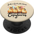 Cute Just a Girl Who Loves Capybaras Standard PopSockets PopGrip