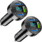 4 Ports USB Car Charger, 66W Super Fast Charging with QC 3.0, PD 20W, and USB 2.4A Adapter (2PCS)