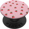 Funny & Cute Pink Smiling Cherry Pattern, PopSockets Standard PopGrip for Girls