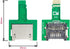 Chenyang 2Pcs TF Micro SD Card Male to SD Card Female Extension Adapter, PCBA SD/SDHC/SDXC UHS-III UHS-3 UHS-2