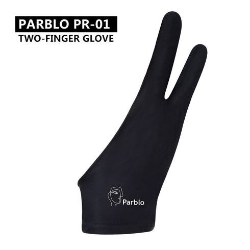 Parblo PR-01 Two-Finger Artist Glove for Graphics Drawing Tablet, One Size for Right and Left Hand