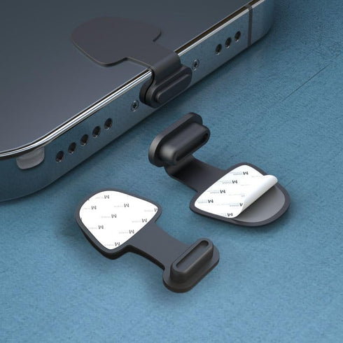 10PCS Anti Lost USB C Dust Plugs, Type C Charging Port Cover for Samsung iPhone 15, with Clean Tools