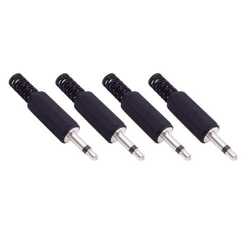 Fancasee 4 Pack 3.5mm Replacement Repair Plug Jack, 1/8" 3.5mm Solder Type DIY Audio Cable Connector