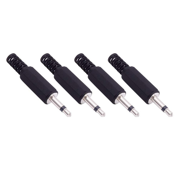 Fancasee 4 Pack 3.5mm Replacement Repair Plug Jack, 1/8" 3.5mm Solder Type DIY Audio Cable Connector
