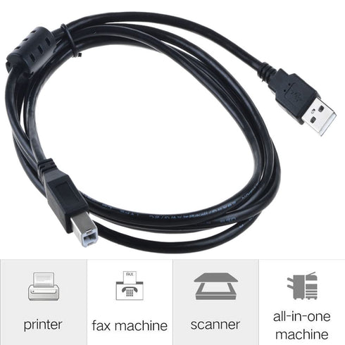 6ft A526 C4280 C5280 USB Cable PC Laptop Data Sync Transfer Cord Replacement for HP Photosmart All-in-One Printer