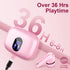 Wireless Earbuds Bluetooth 5.3 Headphones with Noise Cancelling Mic, IP7 Waterproof 36H Playtime for Sports Workout Pink