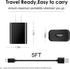 Fast Wall Charger with 5ft Micro USB Cable for Barnes & Noble Nook GlowLight 3, Nook 10, Samsung Nook Tablet & More.
