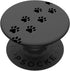 Dog Paw Trail, Puppy Paws Print Dog Lover Gift on Gray PopSockets Standard PopGrip
