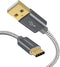 CableCreation USB C Cable Short 0.8FT 3-Pack, Durable USB C to USB A Fast Charging Cable for Power Bank, iPad Pro,