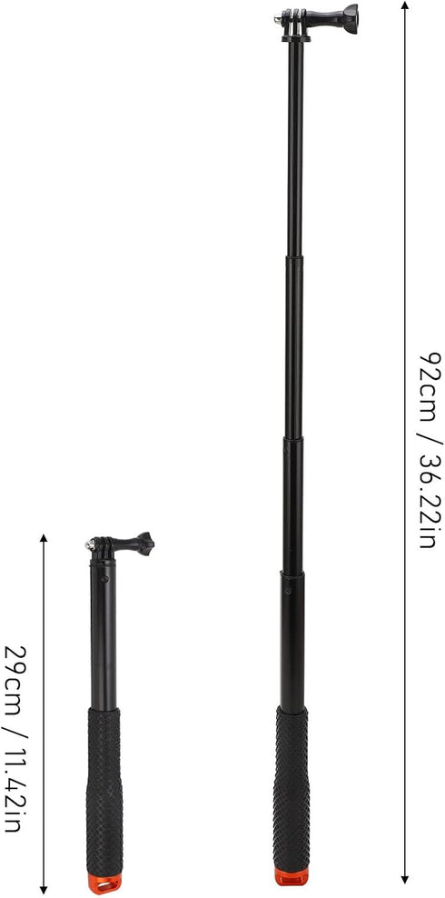 Vikye 36 Inch Selfie Stick, Aluminum Alloy Selfie Stick Tripod with Anti Slip Handle, Extendable Lightweight Selfie