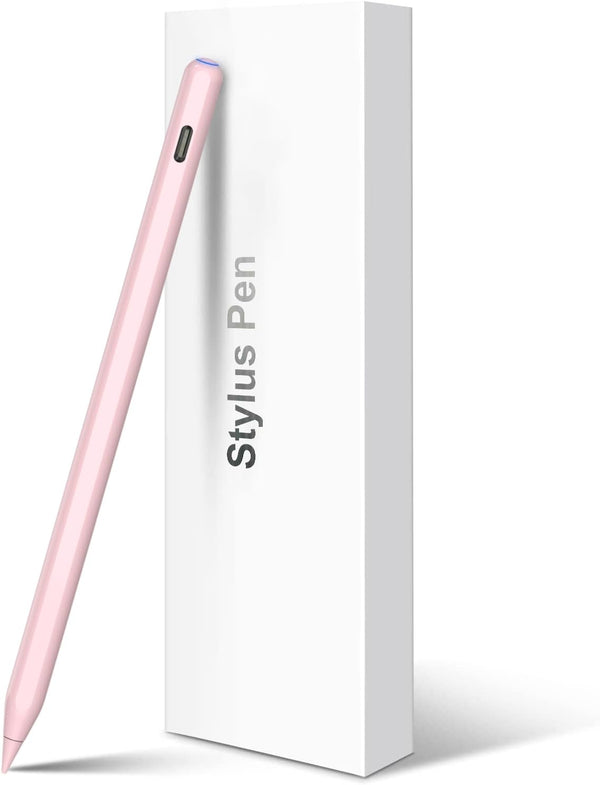 iPad Pencil 2nd Generation with Wireless Charging, Tilt & Palm Rejection, Magnetic Stylus for iPad Pro, Air, Mini (Pink)