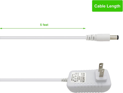 Charger Replacement for ANMEATE Baby Monitor, AW007WR-0500070UV AC Adapter Cable for SM935E / SM24RX