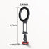 LOXP 1/4" 17/16/15/14/13/12 Magnetic Phone Tripod Mount with Cold Shoe, Adjustable Aluminum Alloy Phone Mount, Phone