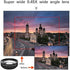 Mobile Phone Wide-Angle Lens 0.45X Mobile Phone Camera Lens Kit Macro Lens 12.5X Universal for iPhone Android