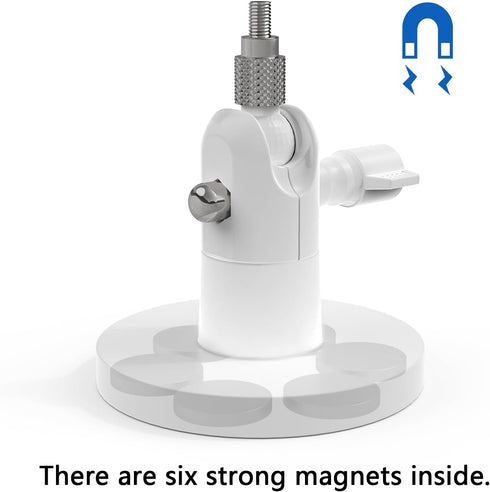 Magnetic Mount for Ring Indoor Cam 2nd Gen/1st Gen/Stick Up Cam and More (White, 1 Pack)
