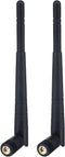 BOOBRIE 2-Pack Dual Band WiFi Antenna 2.4GHz 5GHz 5.8GHz 8dBi RP-SMA Male Connector for WiFi Router