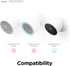 elago Silicone Cover for Google Nest Cam Outdoor or Indoor, Black Magnetic Mount Cover with All Weather Protection