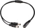 uxcell 1 Female to 2 Male 5.5mm x 2.1mm DC Power Splitter Cable for CCTV Cameras