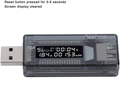 USB Power Tester KWS-V21, USB Tester Voltmeter Ammeter Power/Capacity/Mobile Power Testing Tool for Wall Chargers