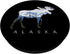 Alaskan Moose and Alaska Landscape Souvenir PopSockets Grip and Stand for Phones and Tablets