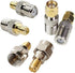 F Type to SMA Male Female Coax Connector Coaxial Adapter - 2 Sets, 6 Pcs