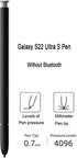 Galaxy S22 Stylus Pen Replacement for Samsung Galaxy S22 Ultra 5G, S Pen Without Bluetooth + Tips/Nibs (White)