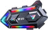 Motorcycle Helmet Bluetooth Headset with Double Noise Cancellation, RGB Lights, IPX6 Waterproof, Strong Bass for Dirt
