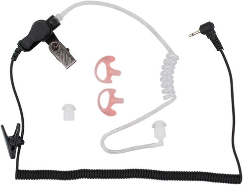 2.5mm Earpiece Headset - Coiled Tube for Harris Police Radio XG25 XG75 P7300 for Motorola Kenwood