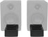 Monoprice 15 Tilted Wedge Desktop Speaker Stands (Pair) for Small Sized Speakers, Anti-Vibration, Degrees of Tilt