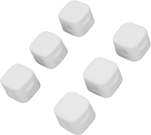 6pcs ZJchao Magnetic Cable Clips Cord Holder Desk Wire Management Keeper Home Office Car Nightstand (White)