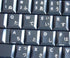 4Keyboard Japanese Hiragana Keyboard Stickers with White Lettering ON Transparent Background